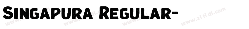 Singapura Regular字体转换 Singapura Regular字体转换